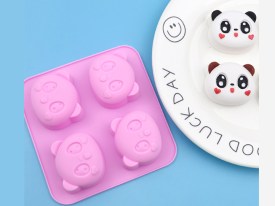 Molde silicona panda kawaii
